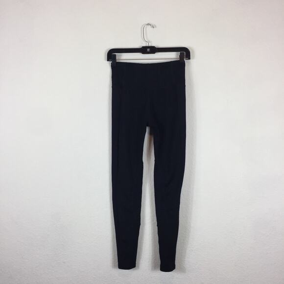 Free People Movement Black Refine Mesh High Rise Stretch Workout Leggings XS - Picture 11 of 12